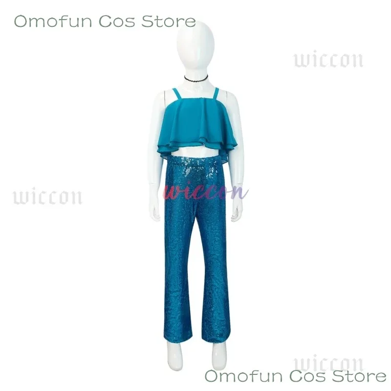 2025 aaa تأثيري روبي جيلمان في سن المراهقة كراكن تشيلسي حورية البحر الزي الفتيات الكبار فيلم زي أداء الهالوين