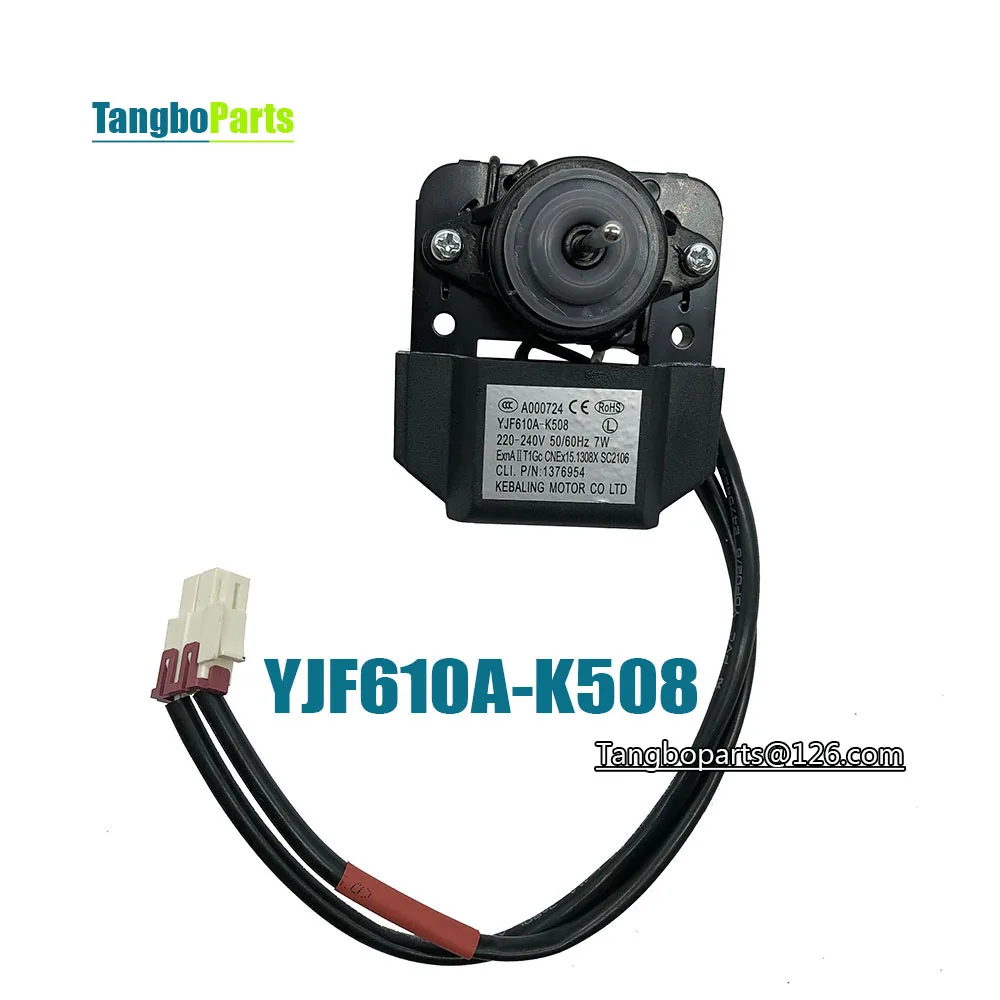 

Refrigerator Freezer Spare Parts KEBALING MOTOR YJF610A-K508 AC220V-240V 7W Condensing Air Cooling Fan Motor