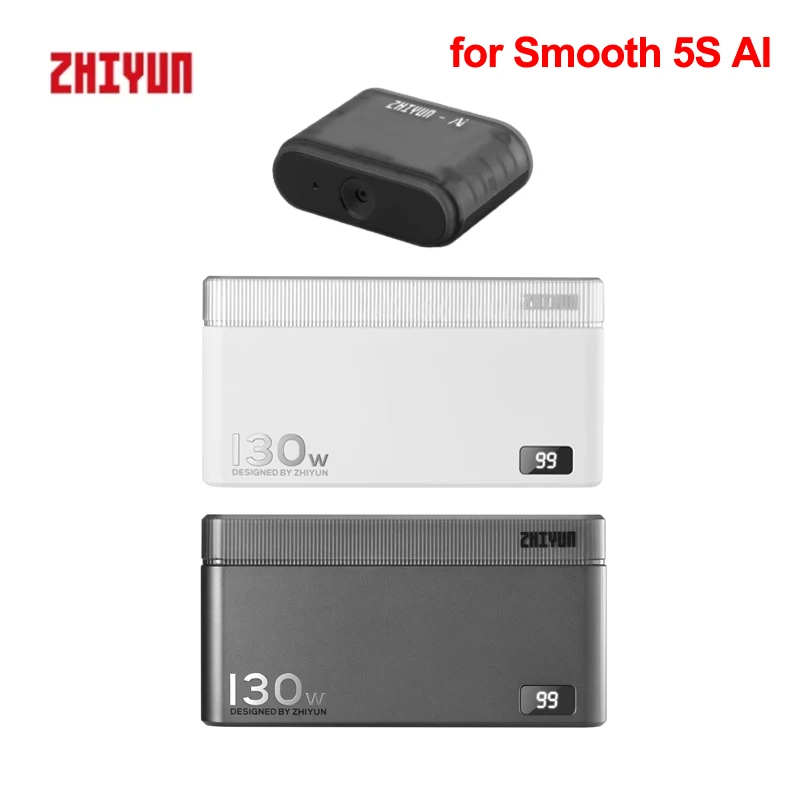 

ZHIYUN 130W Power Bank/AI Module for ZHIYUN SMOOTH 5S AI Tracking Handheld Gimbal Stabilizer