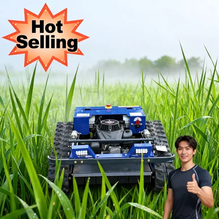 

Customized Remote Control Zero Turn Lawn Mower 550mm Cutting Width Automatic Robot Crawler Grass Cutter Factory Price