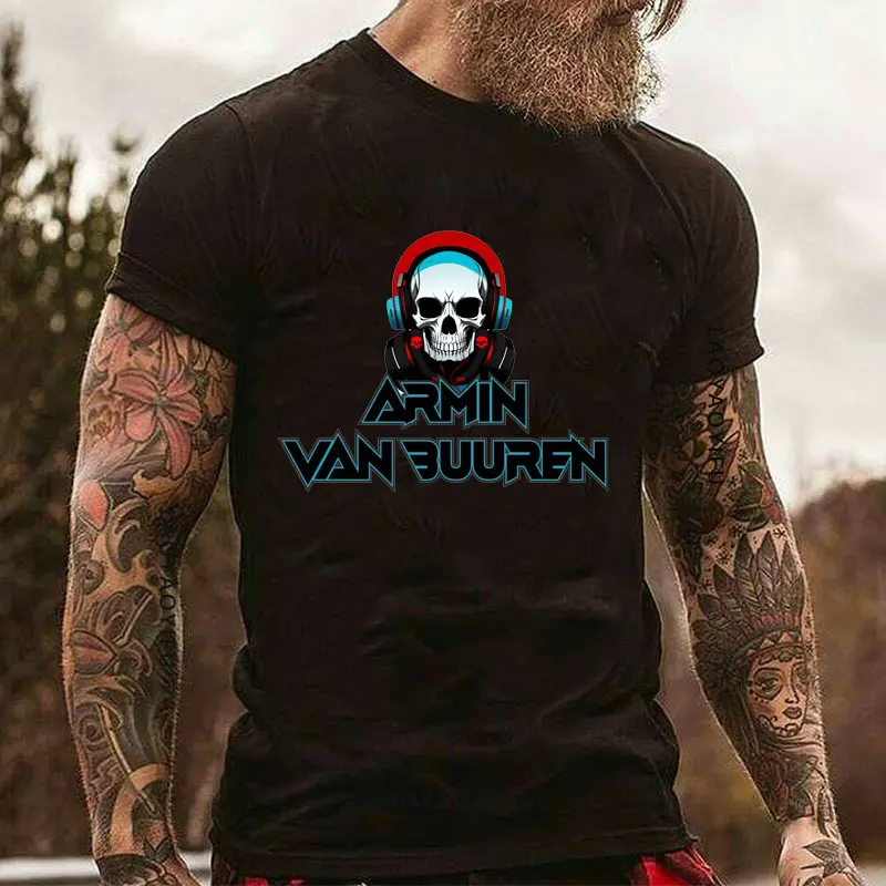 Hot Sale  ARMIN VAN BUUREN BLAH Unisex T-Shirt ARMIN VAN Tops Dj Hip Hop Streetwear Tshirt Men Casual Trance Music Fans T Shirt