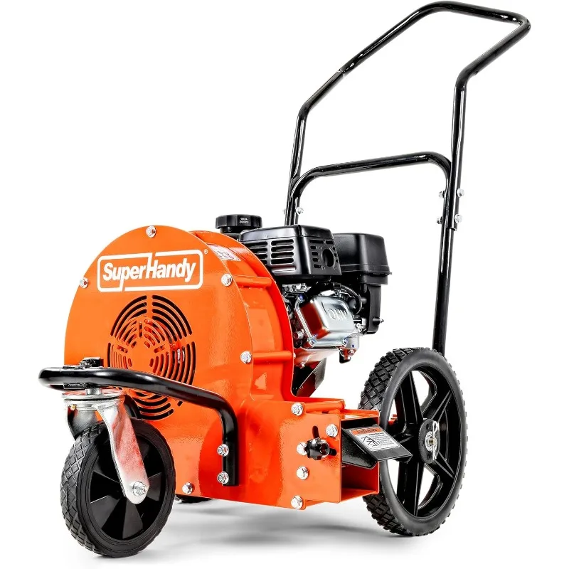 SuperHandy Walk Behind Leaf Blower, Wheeled Manual-Propelled, 7HP 209cc, 4 Stroke, Wind Force of 150 MPH / 1270 CFM at 3600RPM