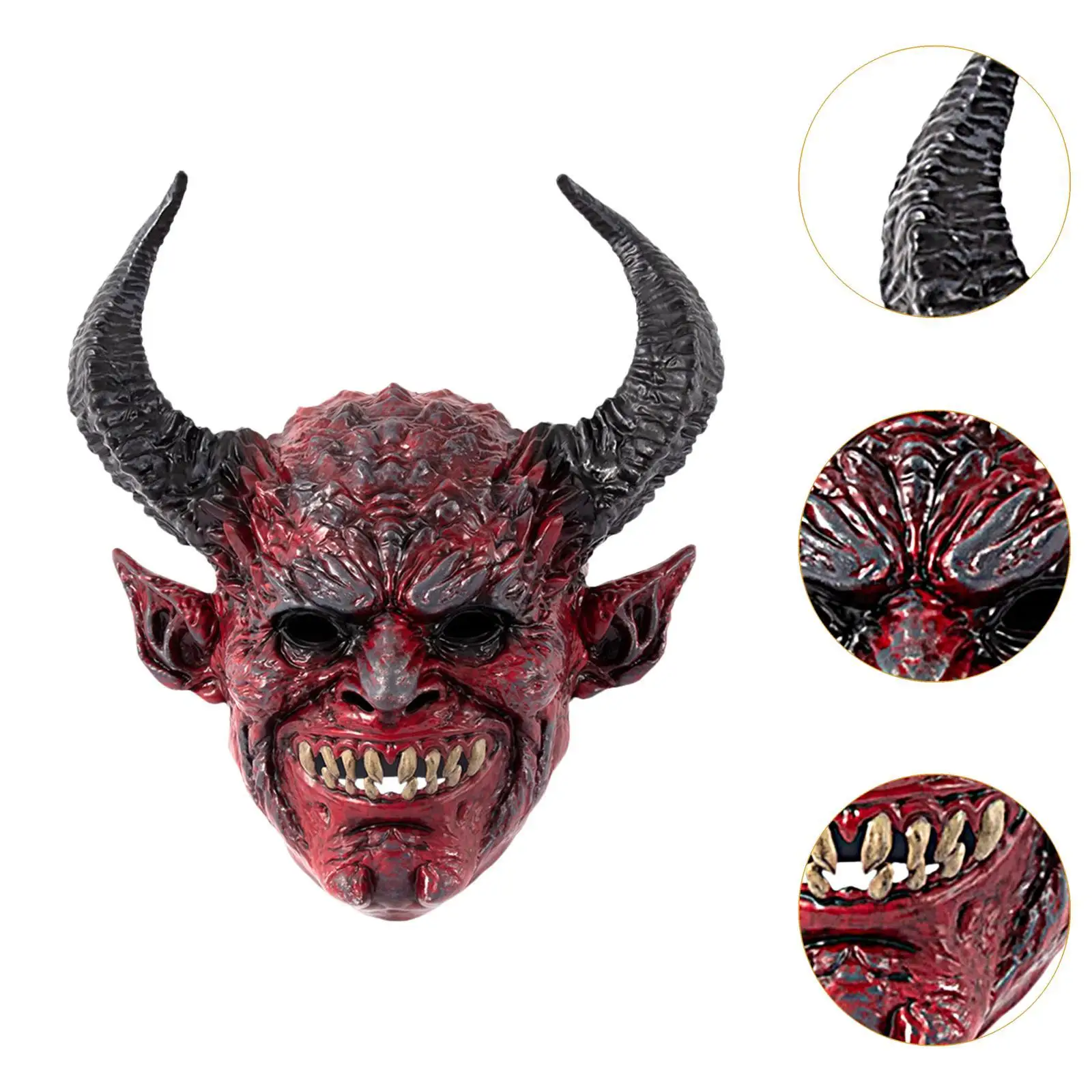 Halloween Mask Holiday Photo Props Devil Mask for Cosplay Party Halloween Easter