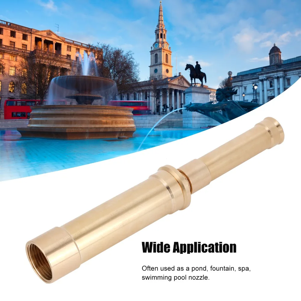 Brass Fountain Nozzle G1in DN25 Female Thread Easy To Install Brass Nozzle G1.5 (DN40) Male Thread Fountain Sprinkler