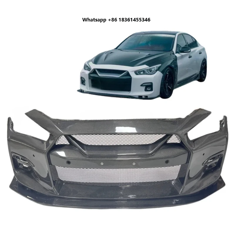 

For Q50 Q50S Q50L High Quality Carbon Fiber Front Bumper Front Lip Body Kit