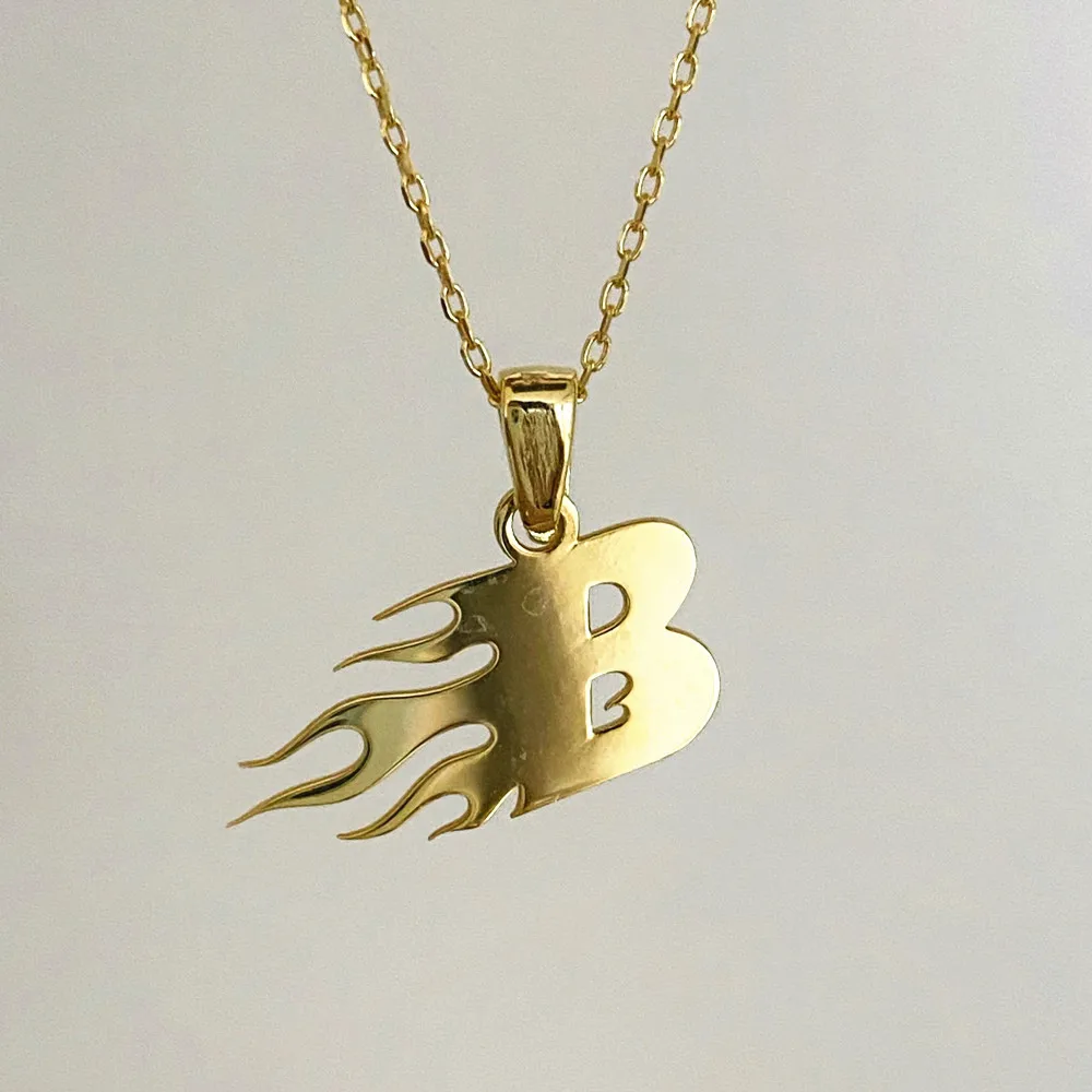 Flame Necklace Init…