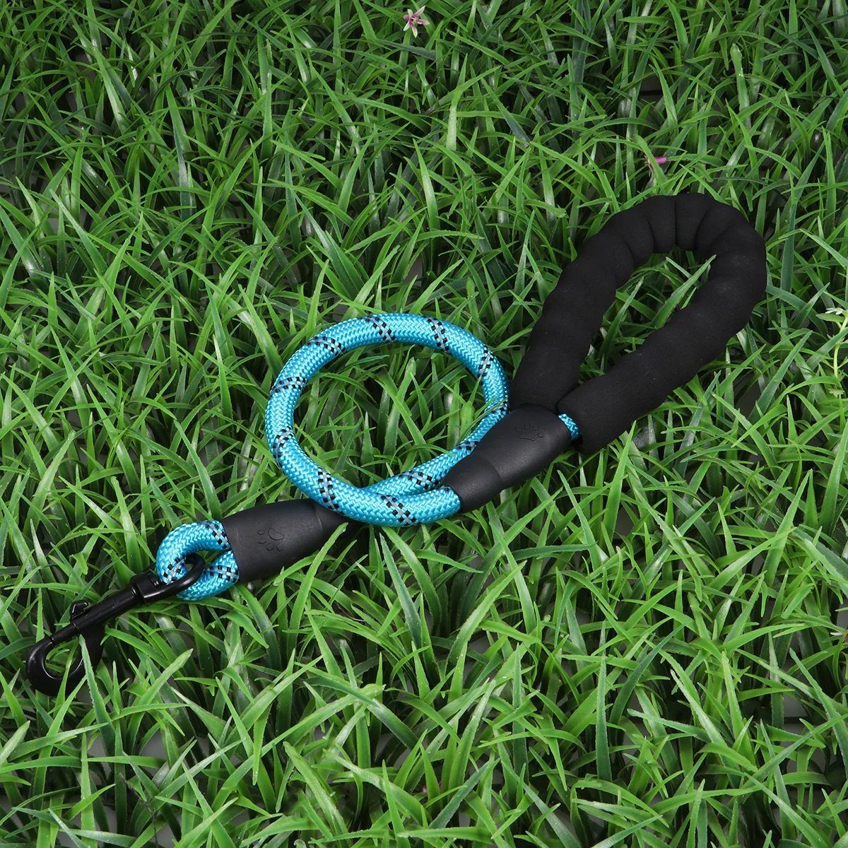 

60cm Pet Dog Traction Rope Reflective Leashes Dog Walking Nylon Traction Belt Practical Dog Chain (Sky-blue)