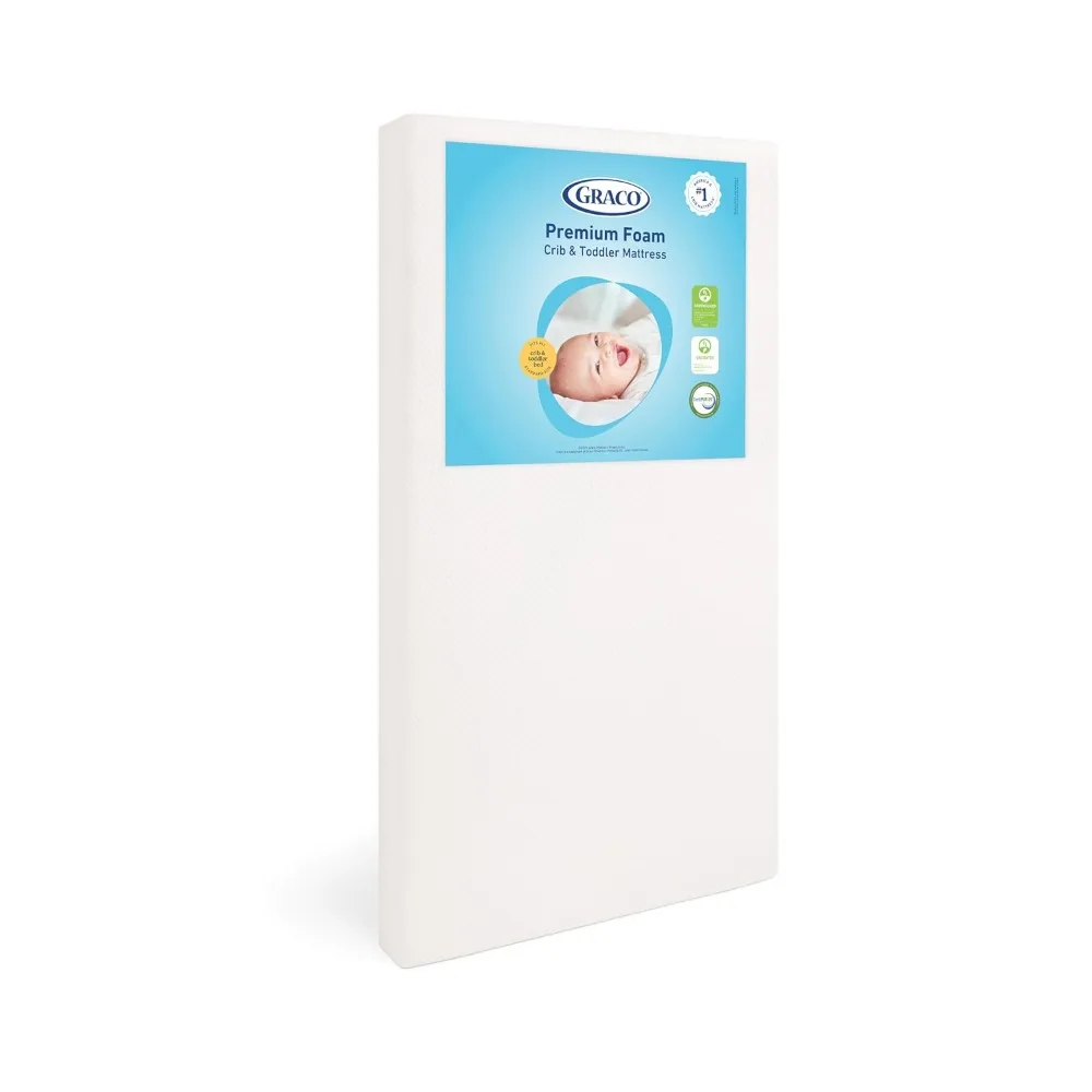 Crib & Toddler Mattress: GREENGUARD Gold, Washable Oeko-TEX Cover, Waterproof, Fits Full Size Beds