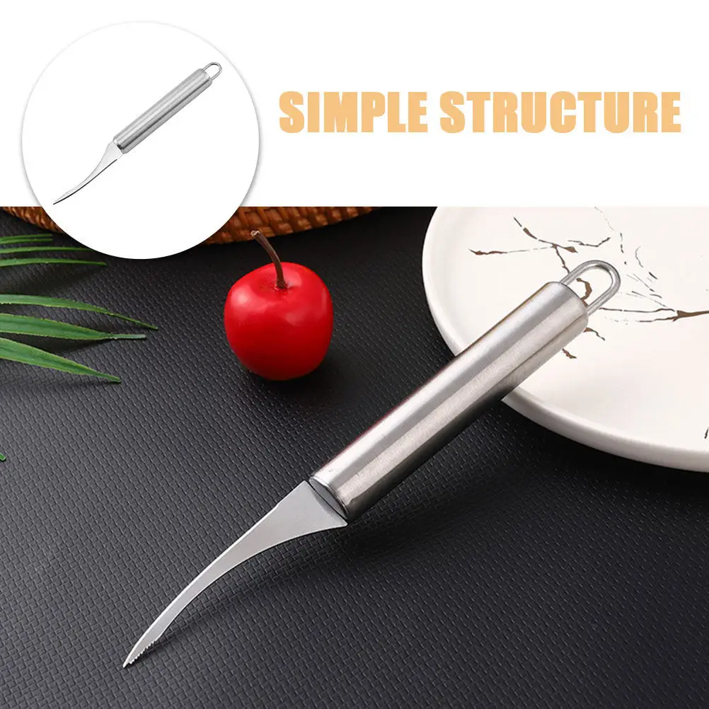 Paring Portable Crawfishes Removers Shrimp Threader Black Deveining and Peeling Tool