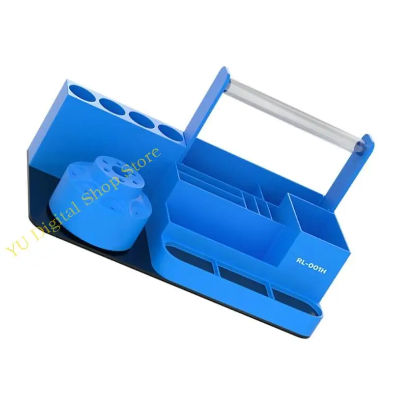 

96BA Phone Repair Tool Holder Storage Box 360 Rotating Repair Tool Box for Screwdriver, Tweezers and Other Repair Tool