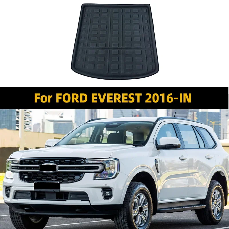 

For FORD EVEREST 2016-IN Car Rear Trunk Mats Luggage Waterproof Replaceable Pad Cargo Cover Liner Anti-Fouling Auto Accessories