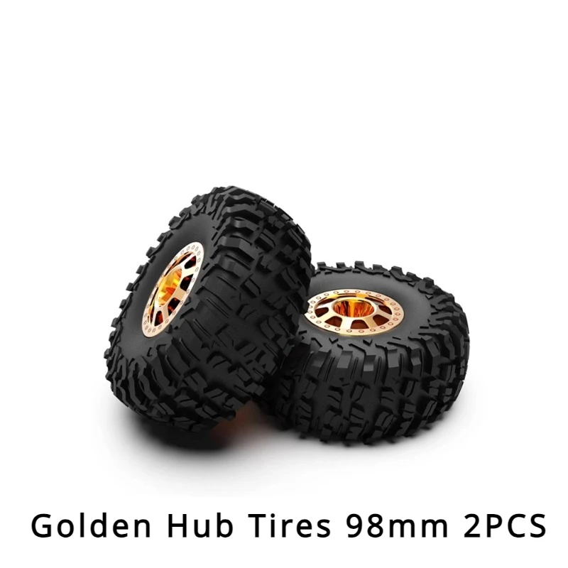 AM-D12 RC Car Spare Parts 98mm Rubber Tires Hub Tires Flange Disc Nut