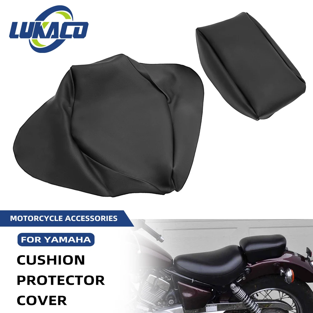 

Motorcycle Front Rear Protecting Cushion Seat Cover Black Accessories For Yamaha XVS250 Drag Star V Star 250 DS250 1988-2008