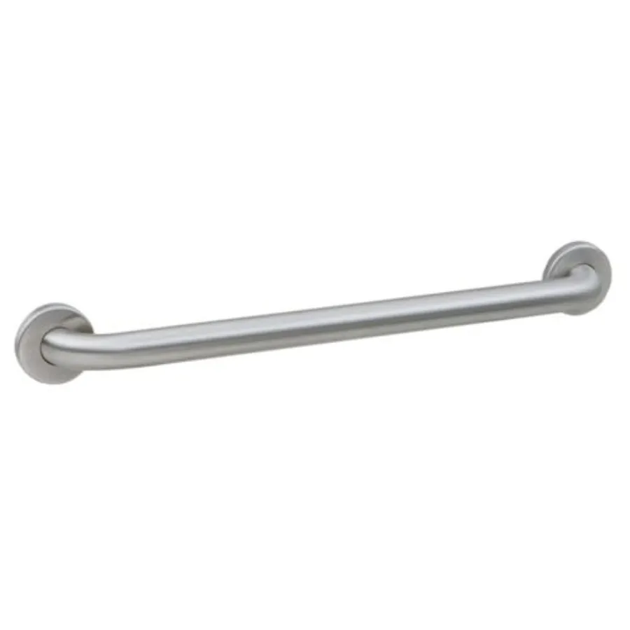 

42-Inch Straight Grab Bar ADA Compliant Bathroom Safety Rail Satin Finish Stainless Steel with Concealed Mounting Flange Ideal
