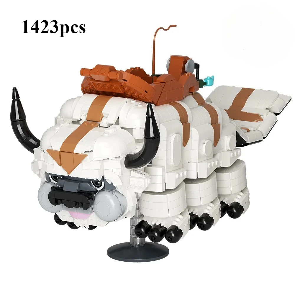 Flying Bull Model Building Block Set Animation Movie Flying Bison Mount Bricks Building Blocks Toys Ornaments Kids Gift,1423 Pcs