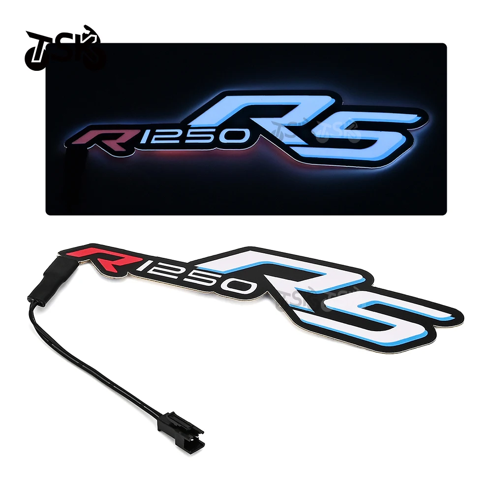 

Для BMW R1200RS R1250RS мотоциклетная нашивка для ночной езды, сигнальная лампа холодного света, декоративная лампа для шлема, светящаяся наклейка