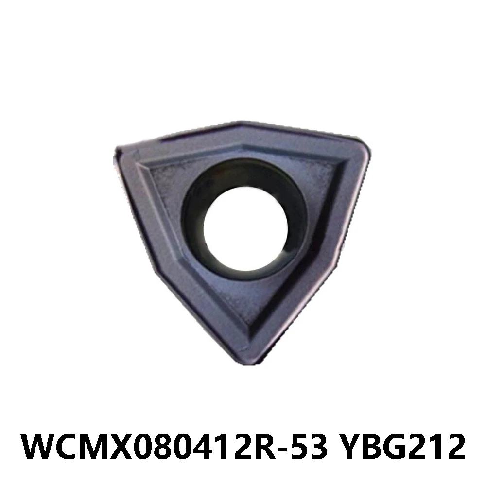 Original WCMX080412R-53 YBC301 YBD252 YBG202 YBG205 YBG212 Machine Cutter Inserts CNC Turning Tools Carbide Lathe WCMX080412R