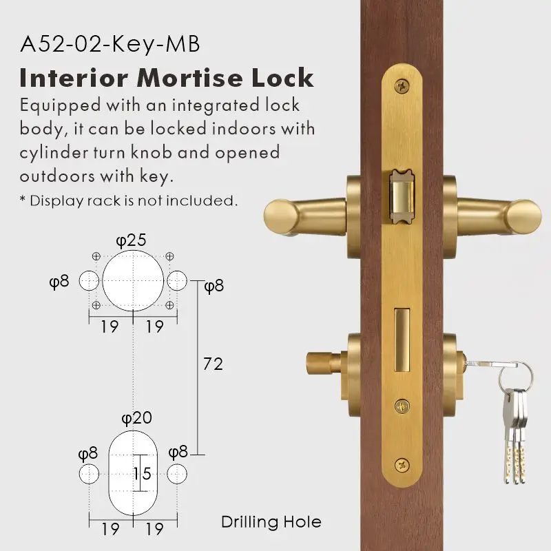 Nurlin Messing Kruis Gekartelde Binnendeurgreep Passage Privacy Set Insteekslot Duim Draai Deurhendel Set Antiek Brons