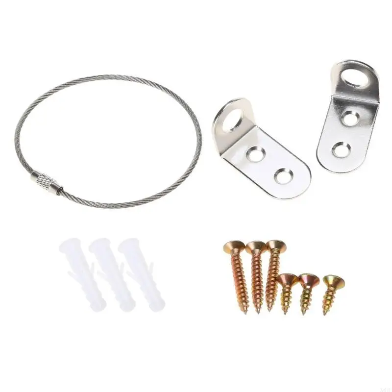 

N84E 2pcs Versatile Furniture Safety Tethers Reliable Wall Straps for Child Furniture