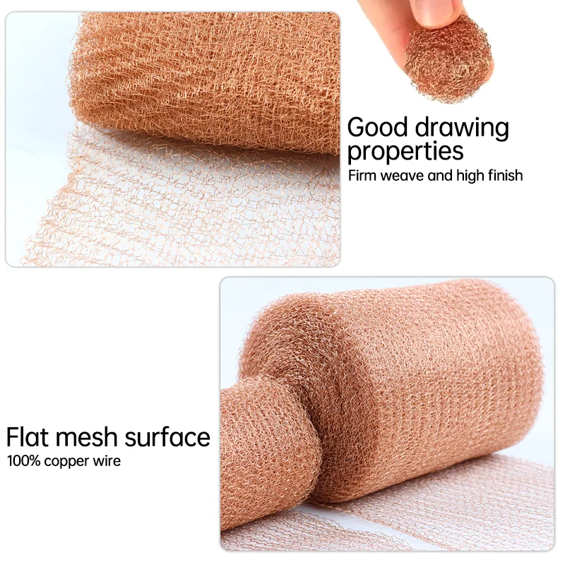 Insect Proof Copper Snail Proof Copper Wire Mesh Rodent Proof Copper Wire Mesh Protective Gardening Protective Mesh
