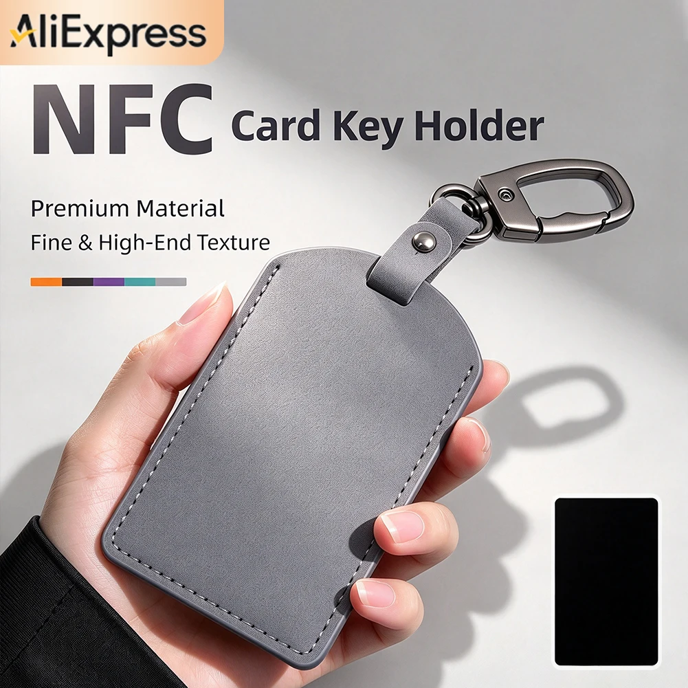 Car Card Key Cover NFC Sensing Keys Bag Accessories For VW Tiguan Golf Passat Jetta Polo T-Roc T-Cross Taigo Taos Atlas Teramont
