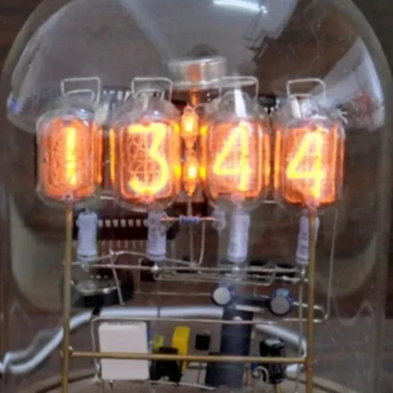 DIY in12 Nixie Tube Digital Desktop Clock Creative Silent Self-assembly Desk Clock Retro Glow Tube Clocks Home Decoration