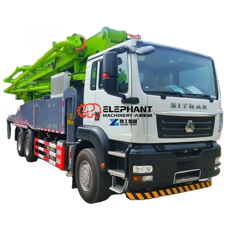 Engine Concrete Boom Pump Truck with Mixer High Efficiency 140M Pump for Construction Site Concrete Pouring Machinery