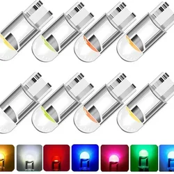 10PCS T10 DC 12V Car LED Light Canbus Glass COB 6000k Reading Dome Lamp Marker Wedge License Plate Light Bulb