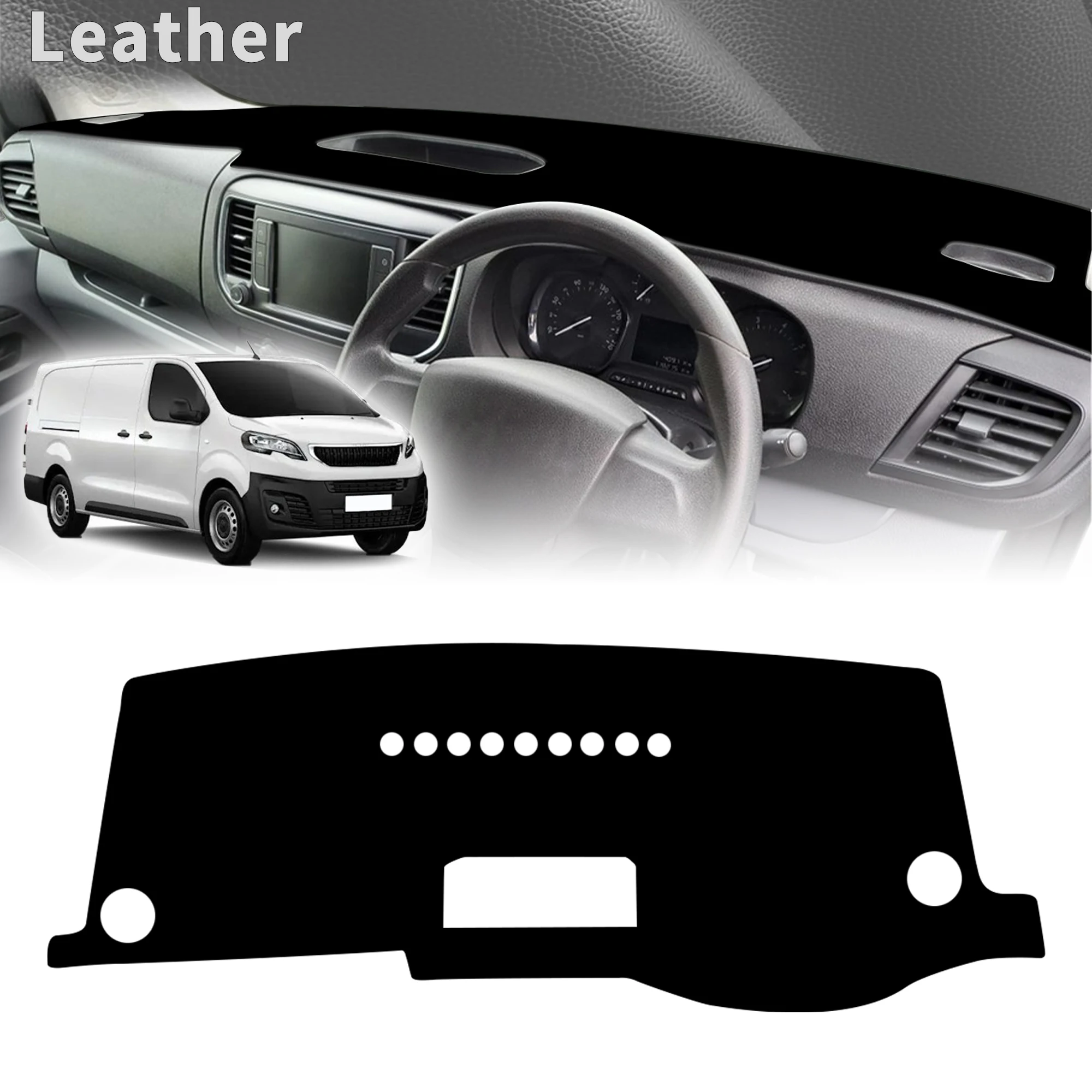 for Peugeot Expert Traveller 2017-2022 Fiat Scudo Car Dashboard Cover Dashmat Non‑Slip Protective Dash Mat Pad Auto Accessories