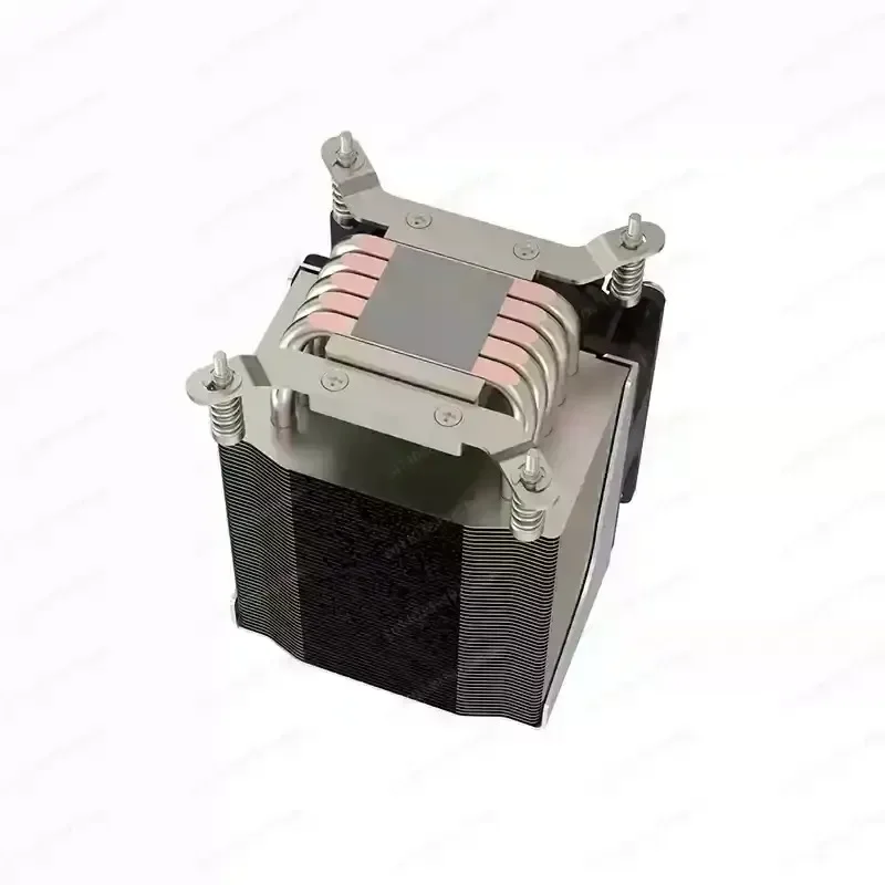 4U Heat Pipe Tower CPU Cooler for LGA2011 R22 Square, Industrial Server Heatsink 200W TDP