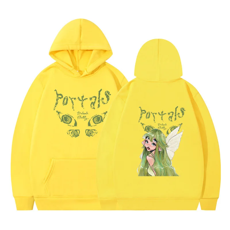 2024 ميلاني مارتينيز بوابات جولة أغطية رأس مطبوعة النساء الرجال الصوف مريحة قمصان سويت شيرت بقلنسوة Harajuku الهيب هوب الشارع هودي #4