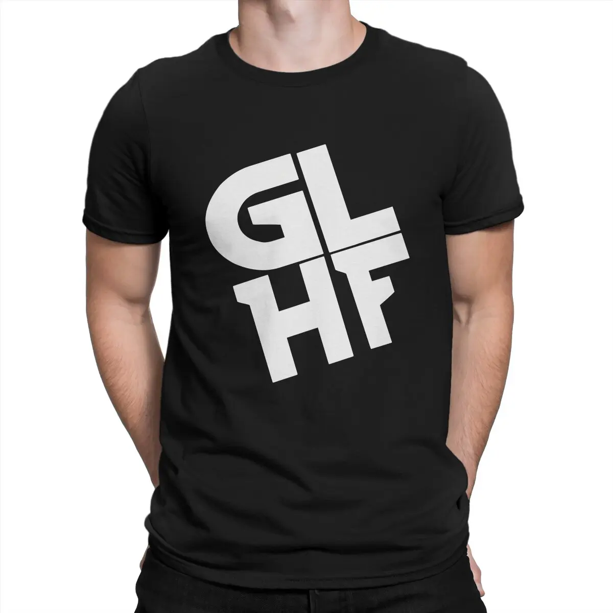 Футболка StarCraft Game GLHF, Мужская одежда, рубашки, хлопковая футболка для мужчин