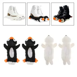 Ice Skate Blade Covers Soft Plush Hockey Skate Covers 35cm Skate Protect Durable Plush for Ice Figure Skating Training penguin