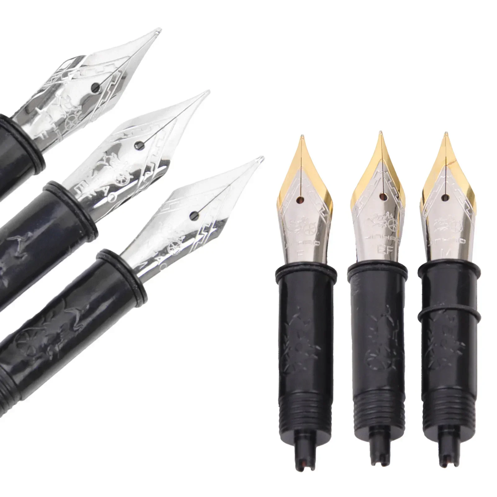 3PCS\Set #5 nibs for Jinhao Fountain Pen Replaced Metal EF/F/M nib for 82 88 95 Mini 100 Pen school office supplies