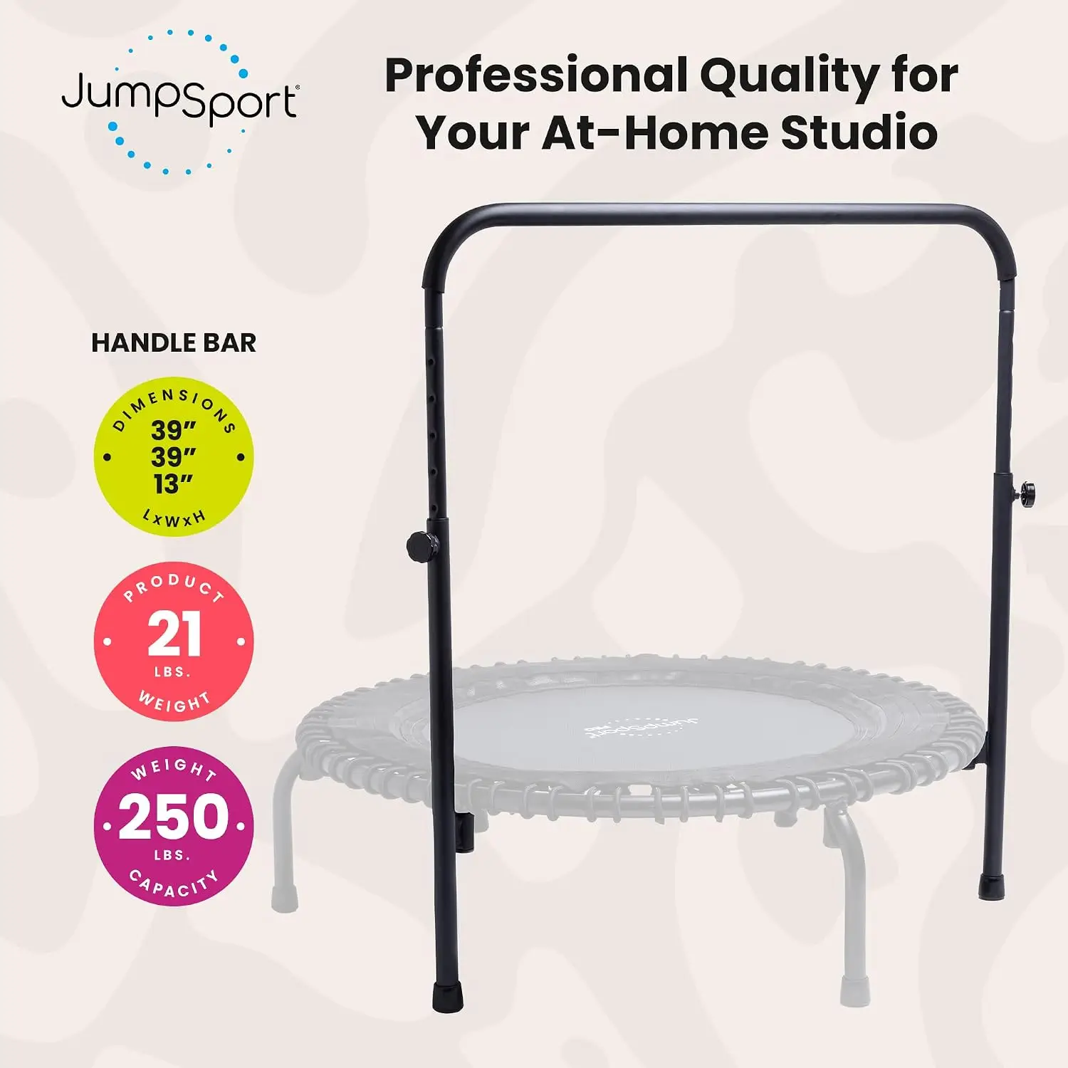 Quick Release Bar for Fitness Trampoline, Trampoline Not Included