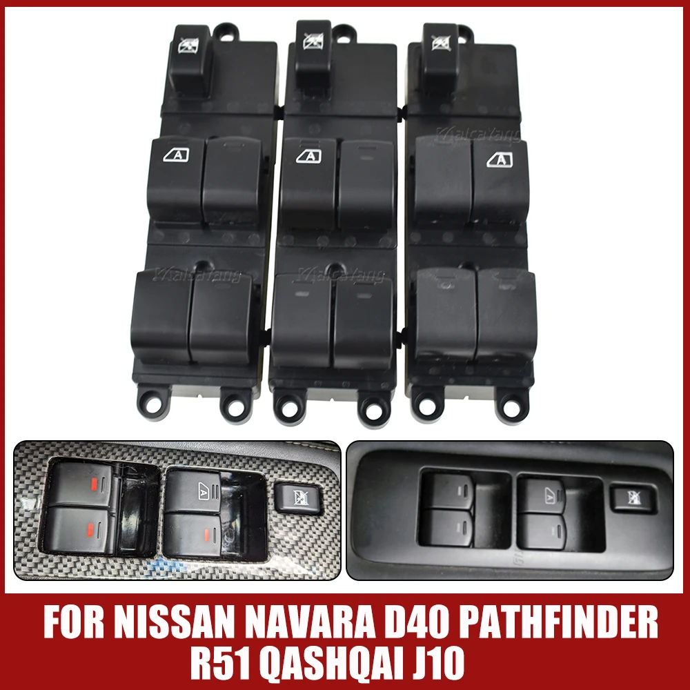 Electric Master Power Window Lifter Control Switch Regulator Button For Nissan Navara D40 Pathfinder R51 Qashqai J10 25401-EB30B