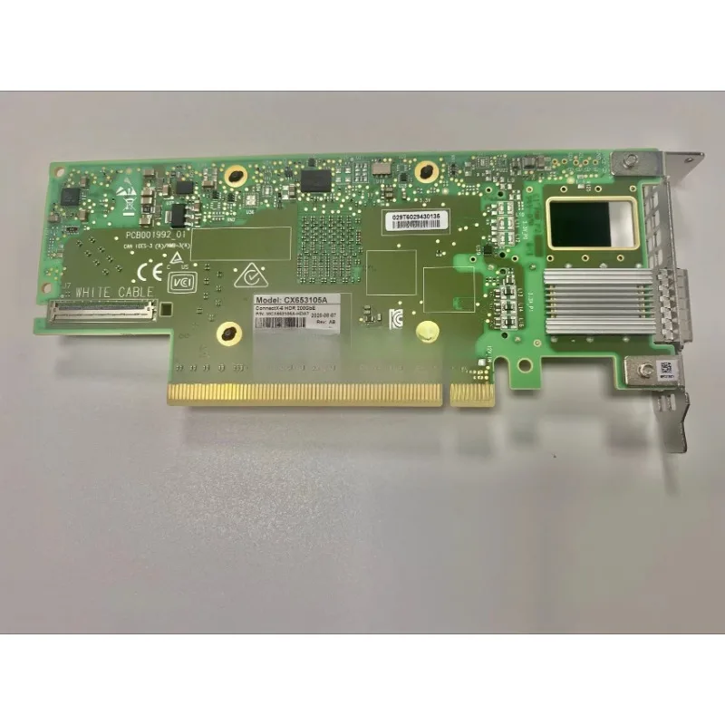 Parts are suitable for original disassembly of the new MCX653105A-HDAT Mellanox HDR 200G IB network interface card single port