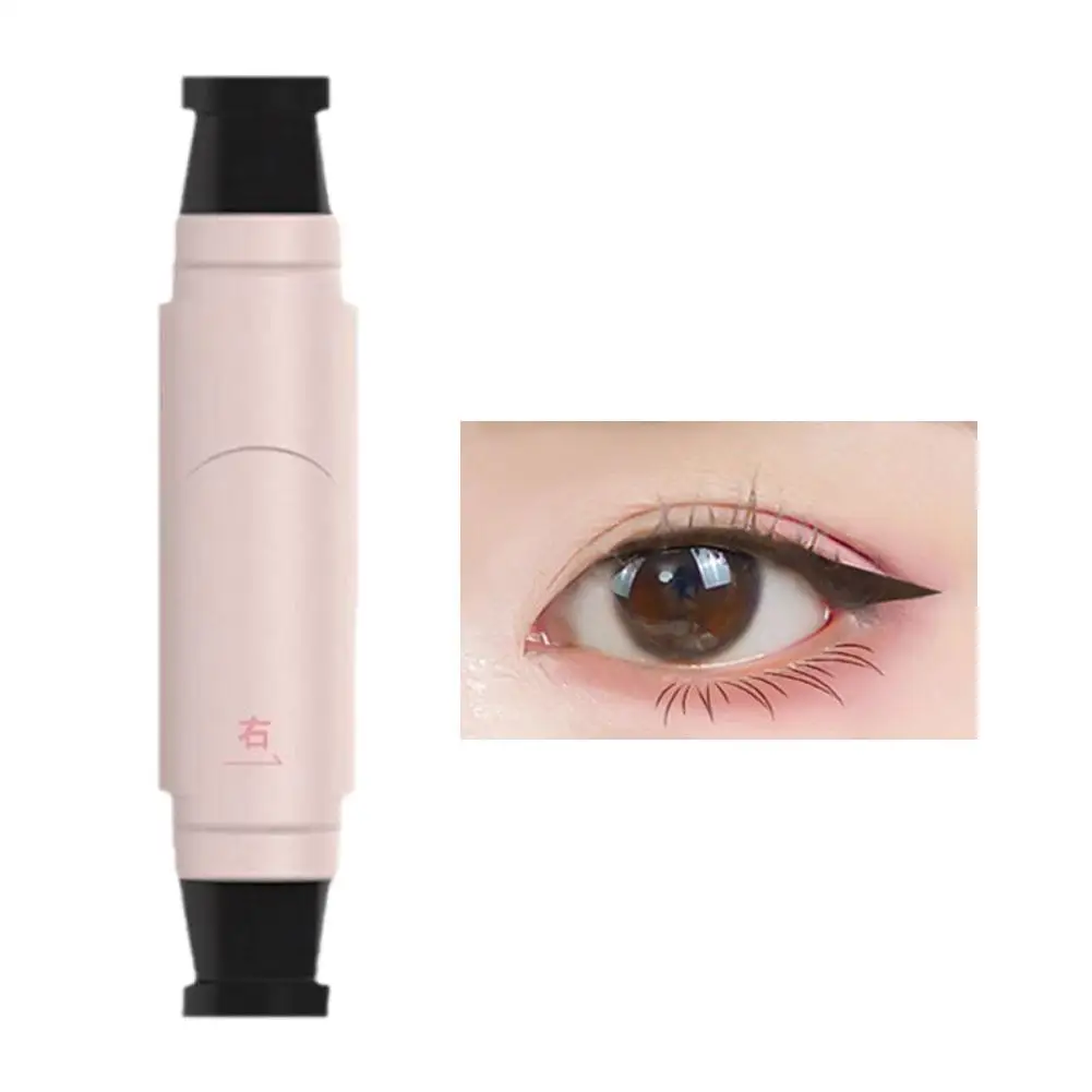 レイジー一体型アイライナースタンプ、左右対称で正確な輪郭を描くシール、長持ちする防水リキッドアイライナーペン、延長されたアイテールメイク