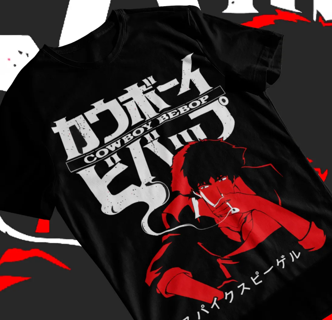 Cowboy Bebop Shirt Spike Spiegel Anime Manga Unisex Tshirt Soft Tee All Sizes