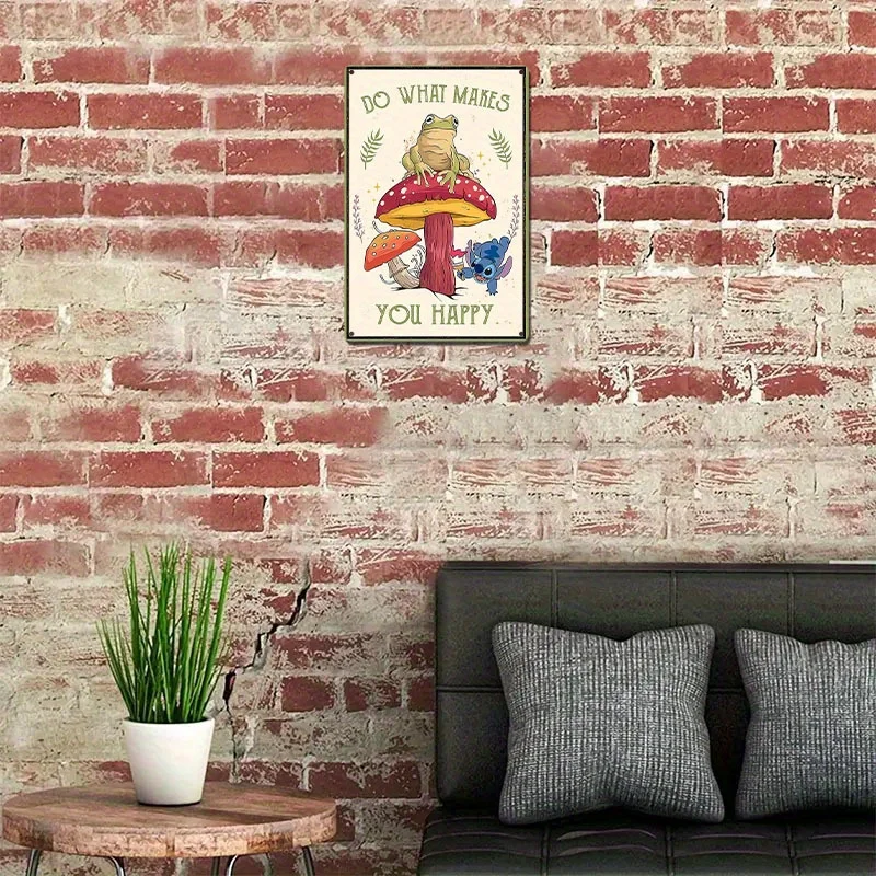 2D شقة، 1 قطعة، افعل ما يجعلك سعيدا ديزني ستار الطفل غرزة خمر معدن الألومنيوم علامة 7.87x11.8 بوصة 20x30 سنتيمتر 2D شقة ، R