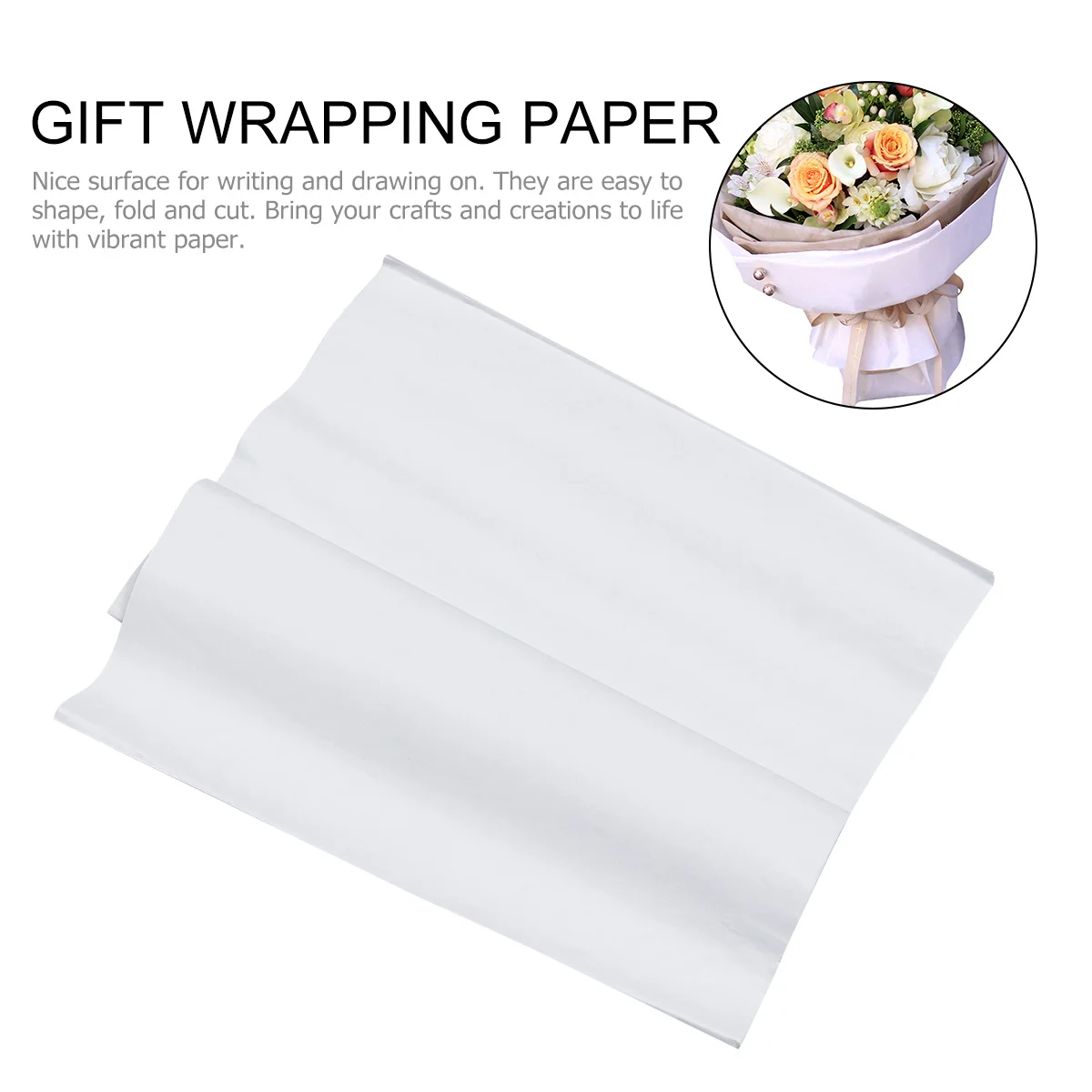 

20 Pcs Flower Wrapping Paper Bouquet Gift Solid Color Christmas Mother's Day Kraft