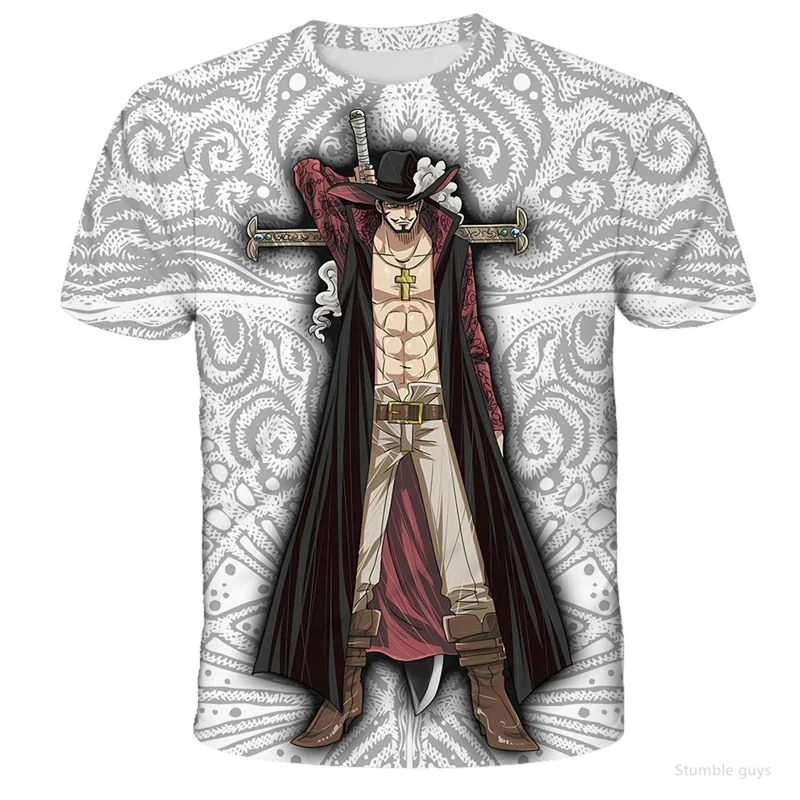 Men's Fashion One Piece T-Shirt Law Polar Tang Jersey Boys Clothes Girls Short Sleeve Lightweight Summer Streetwear