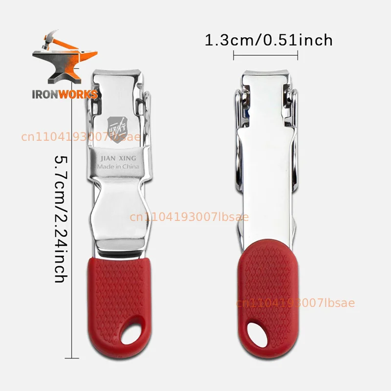 Mini Ultra Thin Nail Clipper Portable Stainless Steel Nail Toe Cutter Trimmer Scissor Carbon Steel  1PC