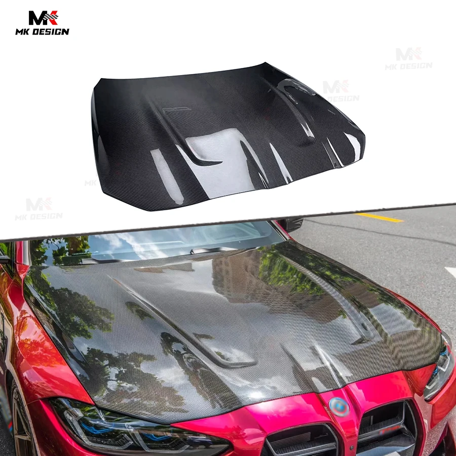 

Carbon Fiber CSL Style Front Engine Hood Bonnet Cover for BMW M3 G80 G81 M4 G82 G83 2021-2025 Front Hood Car Accessories