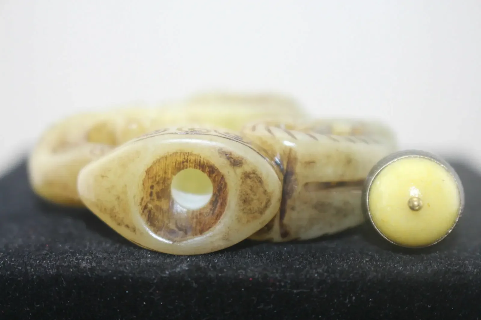 زجاجة سعوط اليشم القديمة المنحوتة يدويًا من ماستر الصيني مجموعة عتيقة من المفروشات المنزلية هدايا للأصدقاء #4