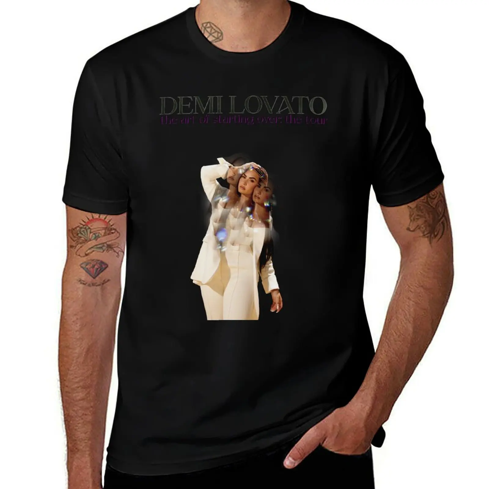 the art of starting over: the tour T-Shirt Retro Graphic Print T-Shirt