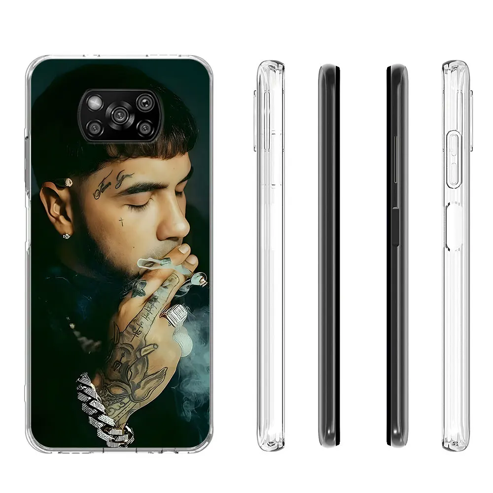 Anuel AA Rapper Real Hasta La Case for Xiaomi Poco F4 F5 M3 M4 M5 M5s X3 GT X4 NFC X5 X6 Pocophone F1 F2 Pro F3 TPU Phone Cover