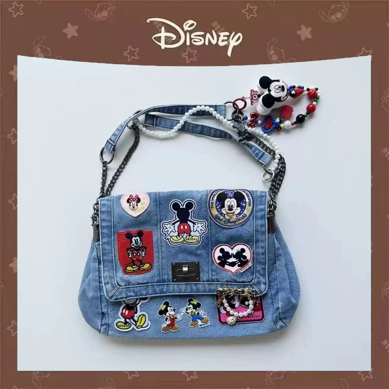 Disney New Women's Shoulder Bag Cartoon Fashion Women's Shoulder Crossbody Bag Luxury Brand Casual Women's Bag Large Capacity