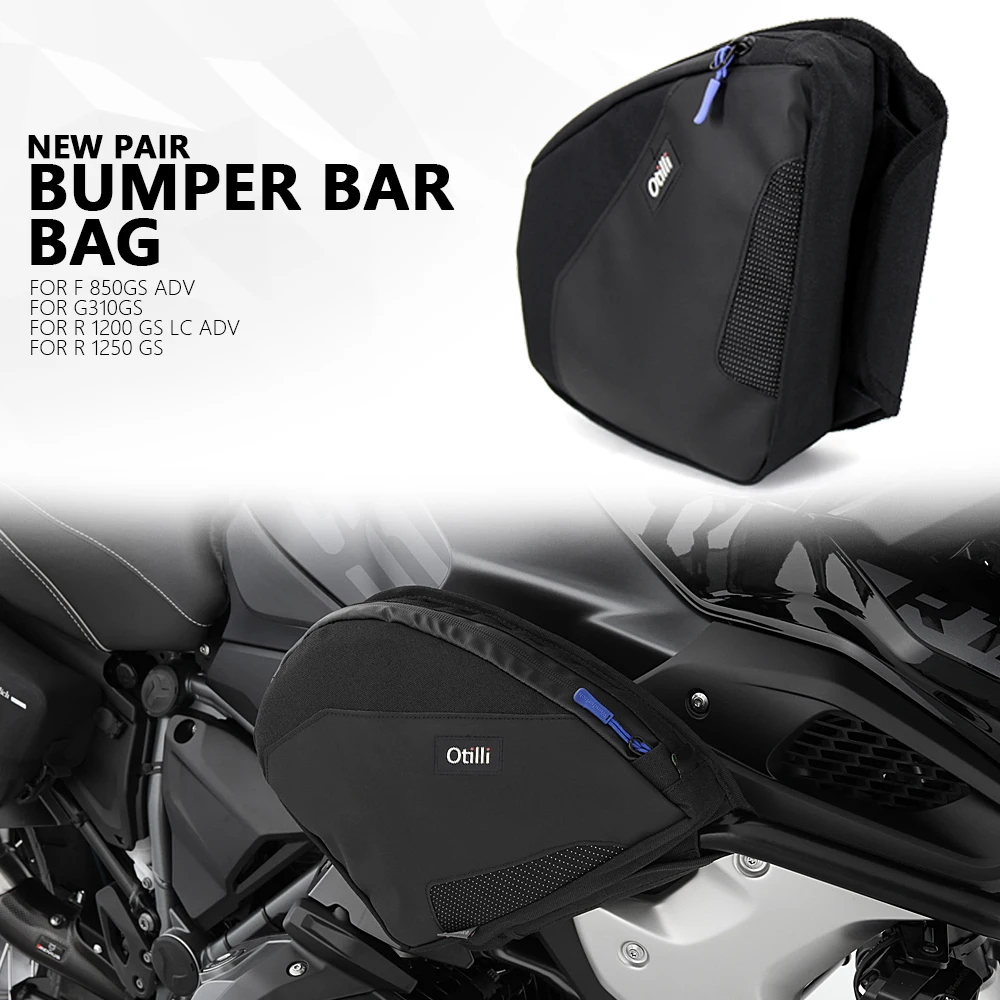 For BMW G 310 GS R1200GS LC R1250GS F 850 GS Adventure Saddlebag Frame Crash Bars Waterproof Bag Bumper Placement bag Logo