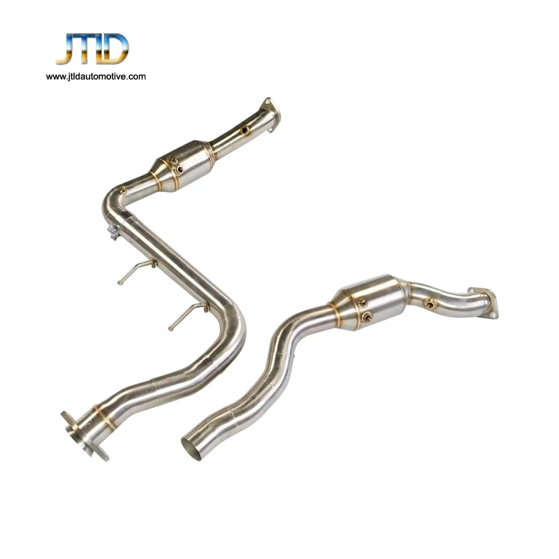 

Downpipe For Ford Raptor 3.5T F150 304 Stainless Steel Performance Catless Exhaust System - Active Sound System Exhaust